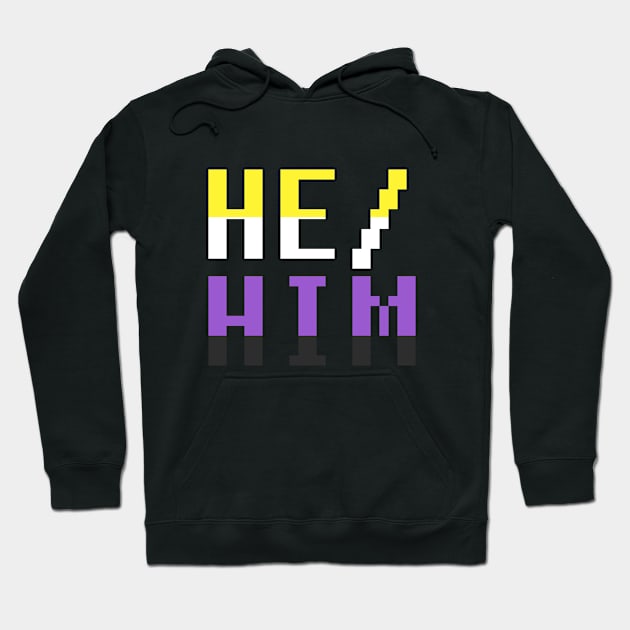 he/him (nonbinary) Hoodie by hangryyeena